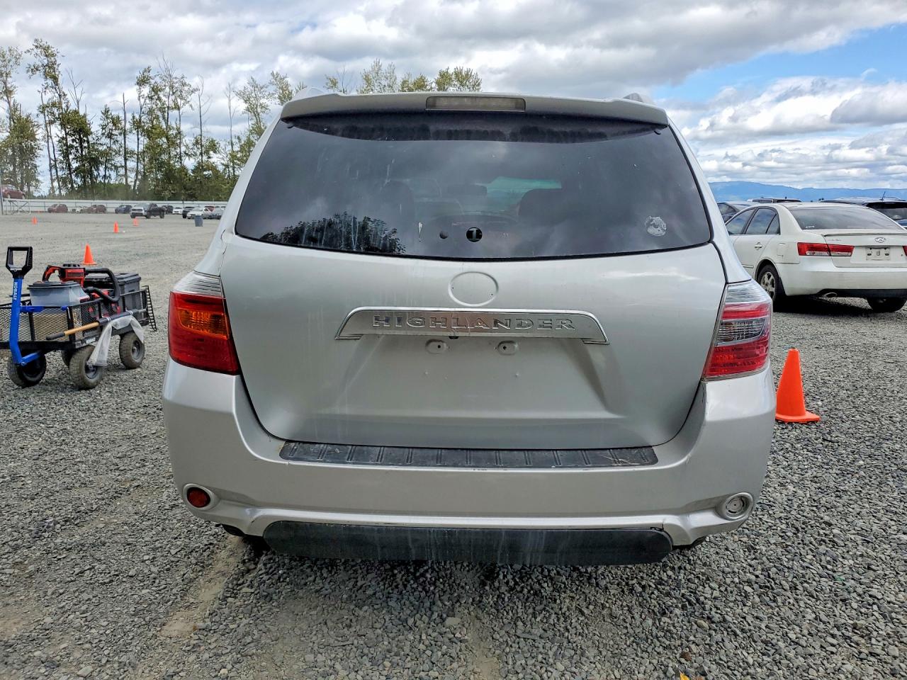 2010 Toyota Highlander Hybrid Серебряный vin: JTEBW3EH4A2043054