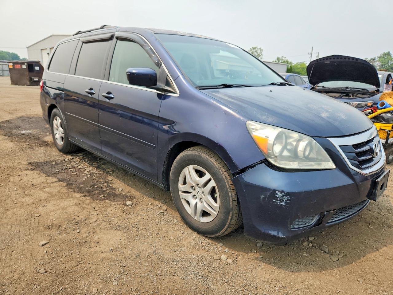 2007 Honda Odyssey Exl Blue vin: 5FNRL38767B057655