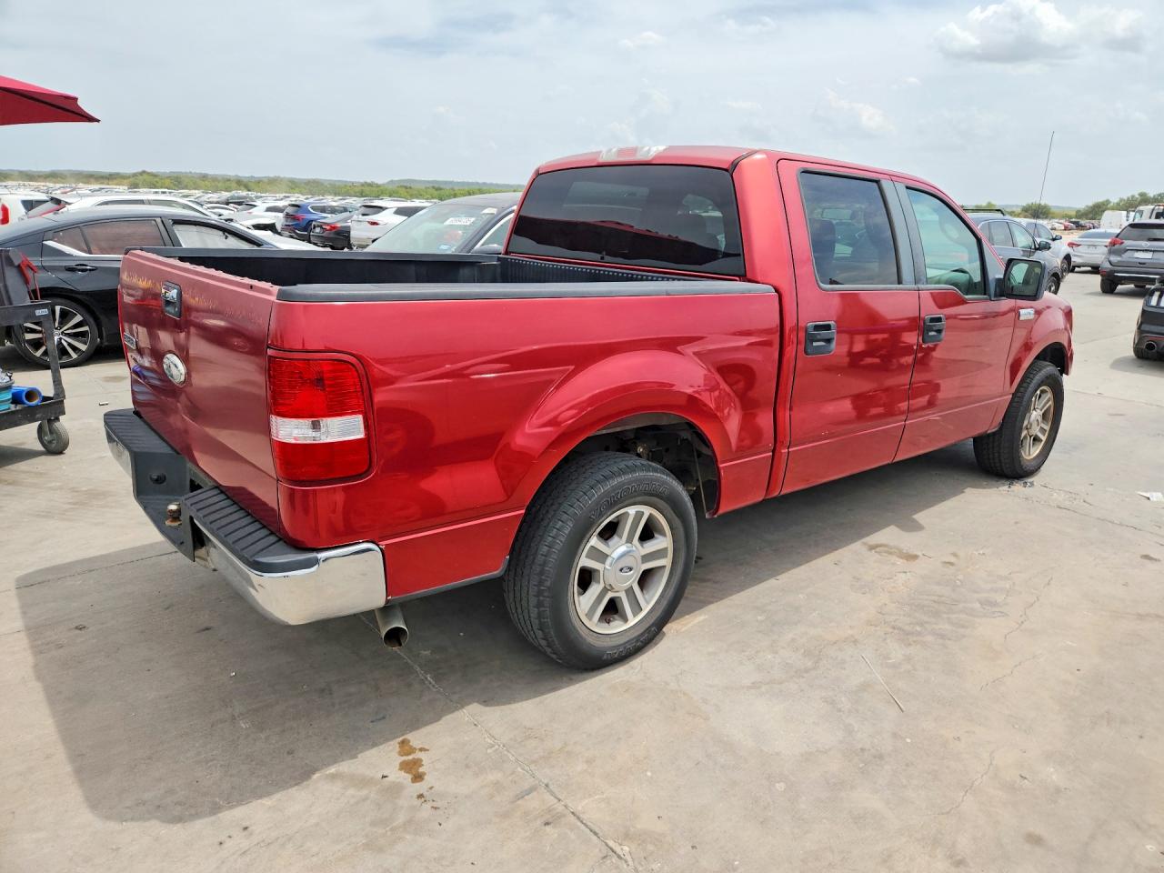 2008 Ford F150 Supercrew Красный vin: 1FTPW12V28FB95779