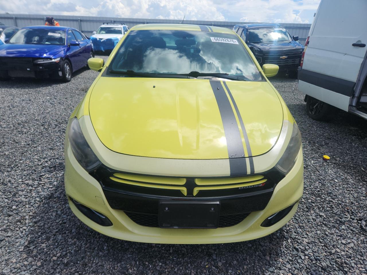 2013 Dodge Dart Sxt Yellow vin: 1C3CDFBH1DD132775