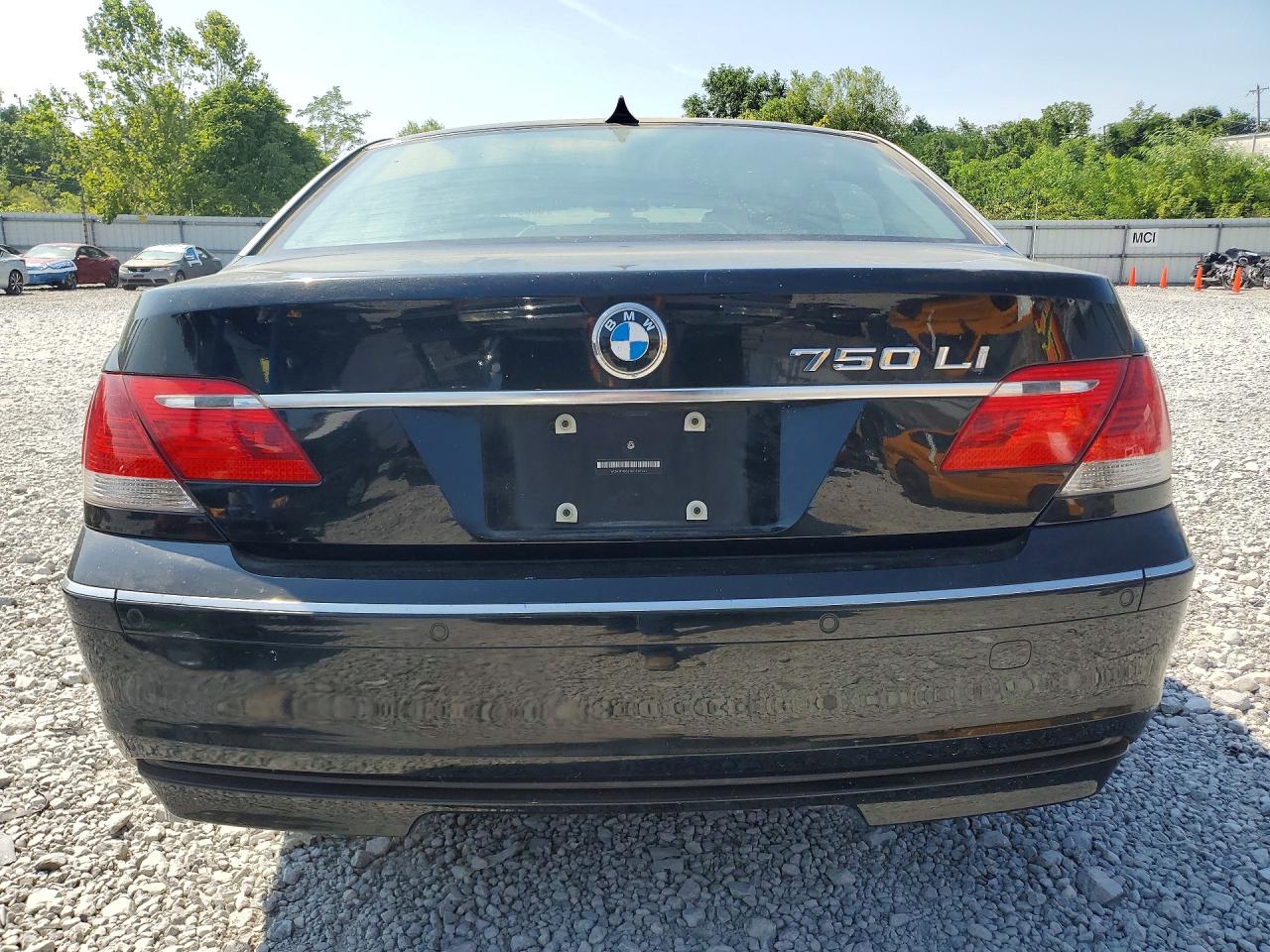 2008 Bmw 750 Li Black vin: WBAHN83528DT87565