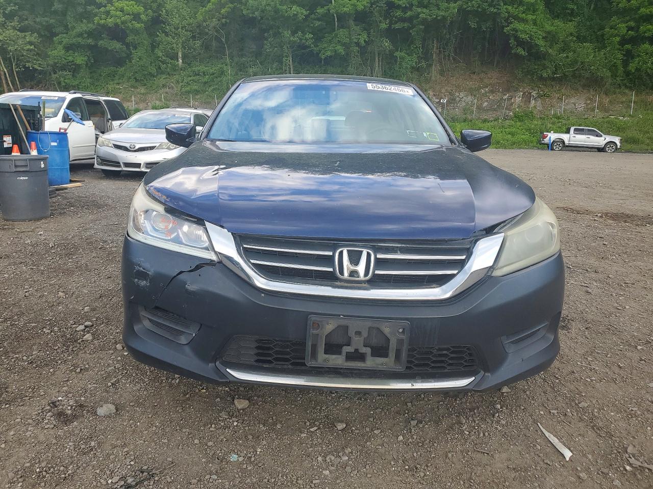 2013 Honda Accord Lx Blue vin: 1HGCR2F3XDA140770