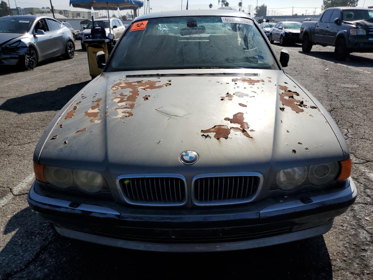 2001 Bmw 740 Il   Gray vin: WBAGH83411DP33945