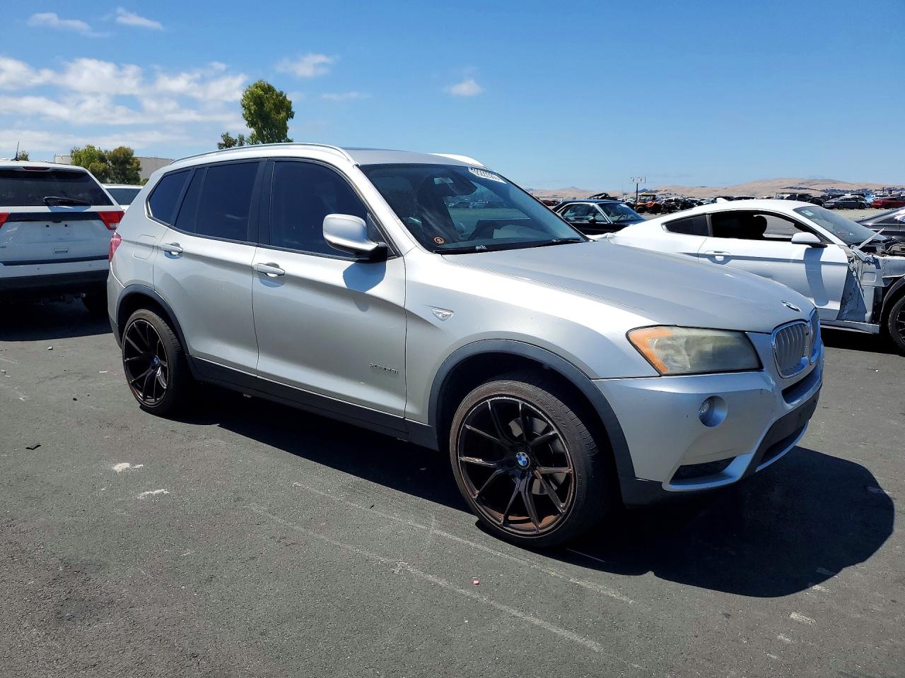 2011 Bmw X3 Xdrive28i Silver vin: 5UXWX5C51BL700622
