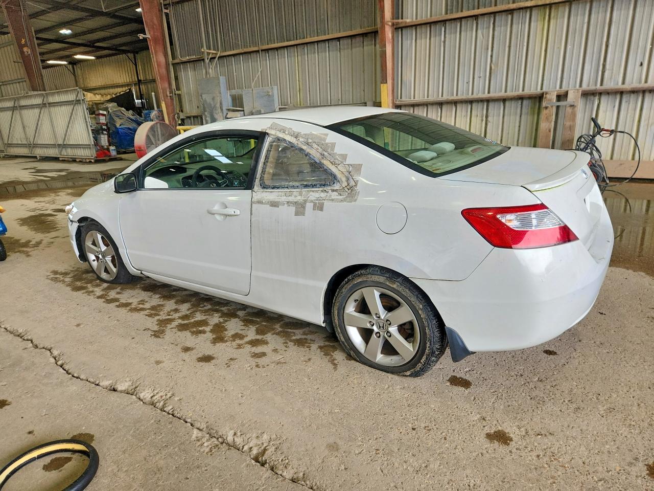 2007 Honda Civic Ex White vin: 2HGFG12887H584492