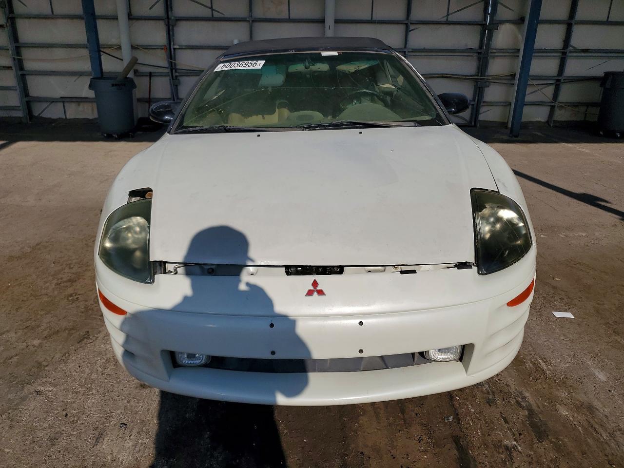 2001 Mitsubishi Eclipse Spyder Gs White vin: 4A3AE35G91E001775