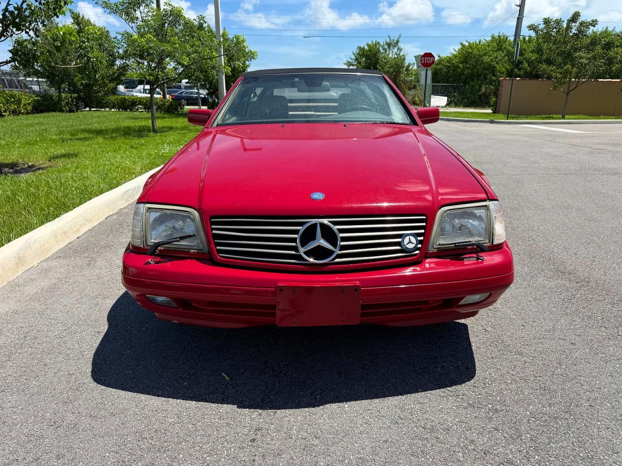 1997 Mercedes-benz Sl 500 Red vin: WDBFA67F5VF144926