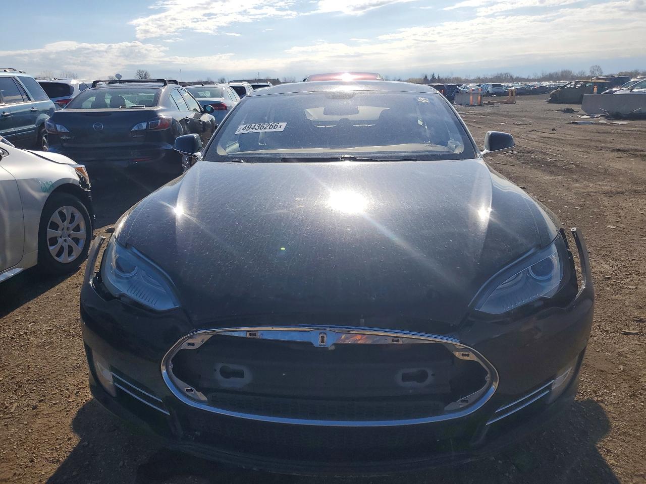 2012 Tesla Model S Black vin: 5YJSA1CN4CFP03058