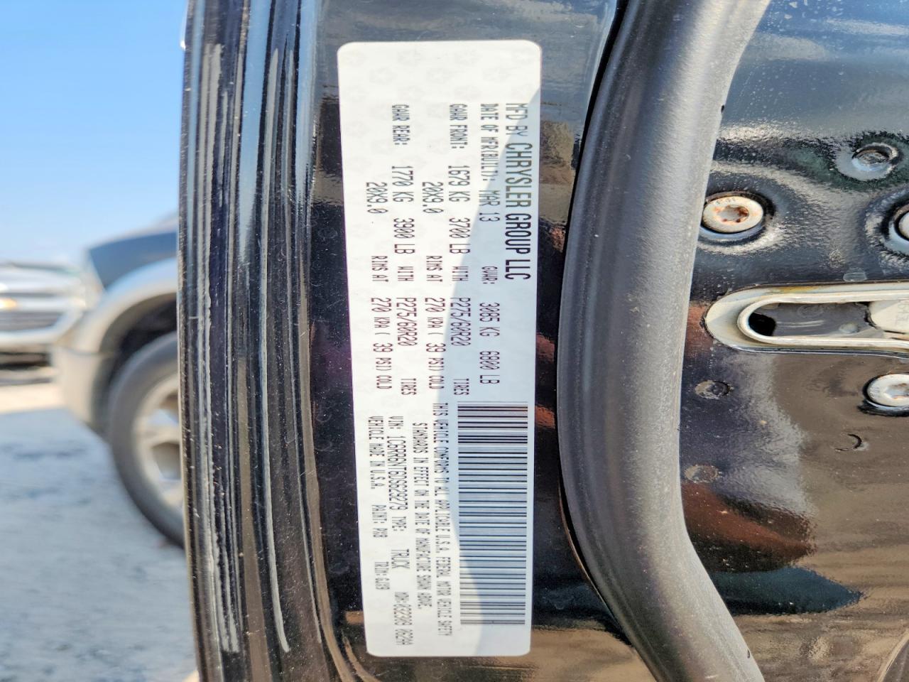 2013 Ram 1500 Laramie Black vin: 1C6RR6NT6DS629279