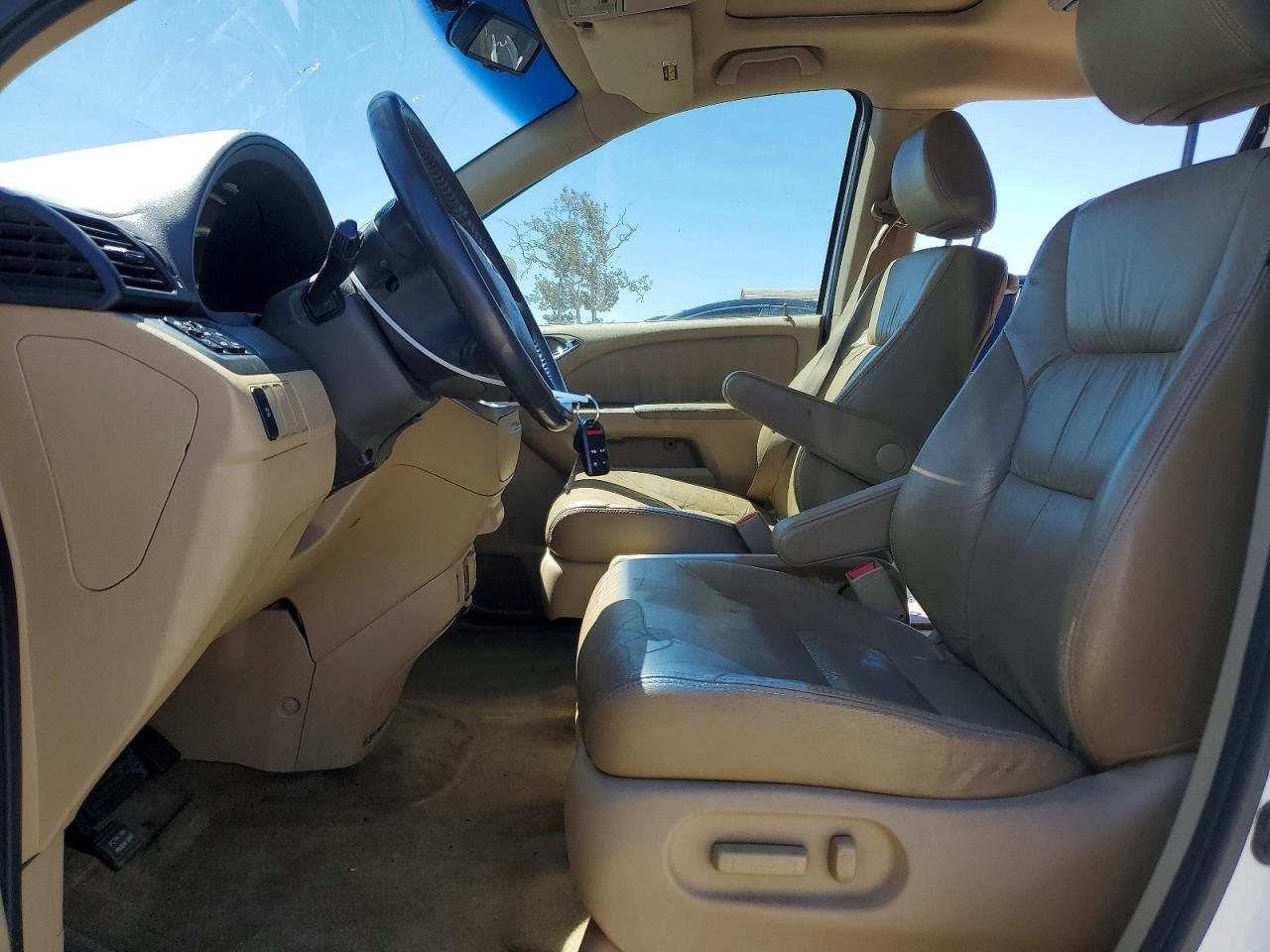 2008 Honda Odyssey Exl White vin: 5FNRL38648B112791
