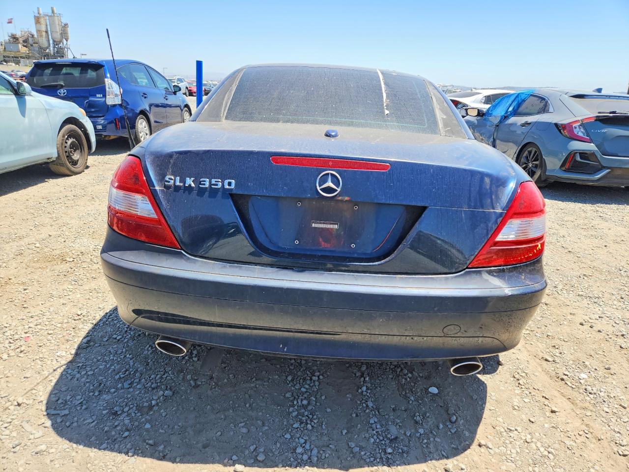 2008 Mercedes-benz Slk 350 Blue vin: WDBWK56F78F176483