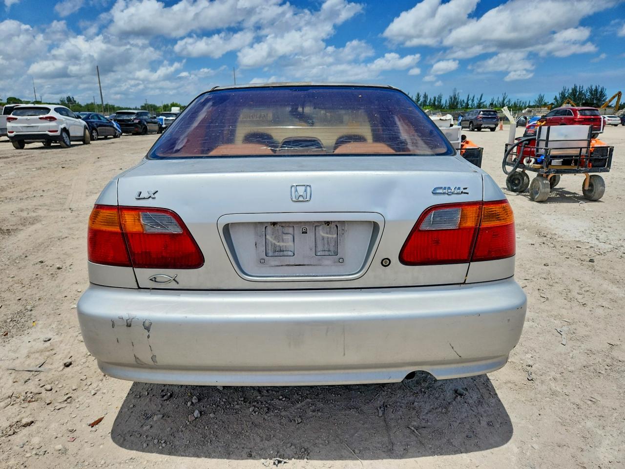 1999 Honda Civic Lx Silver vin: 1HGEJ6670XL015490