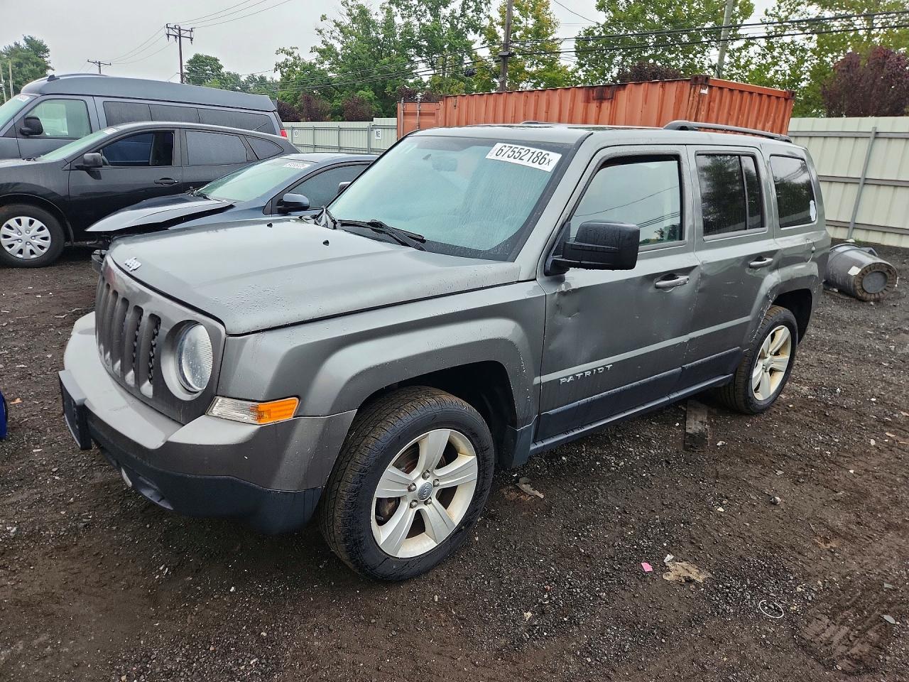 2014 Jeep Patriot Latitude Gray vin: 1C4NJRFB9ED512291