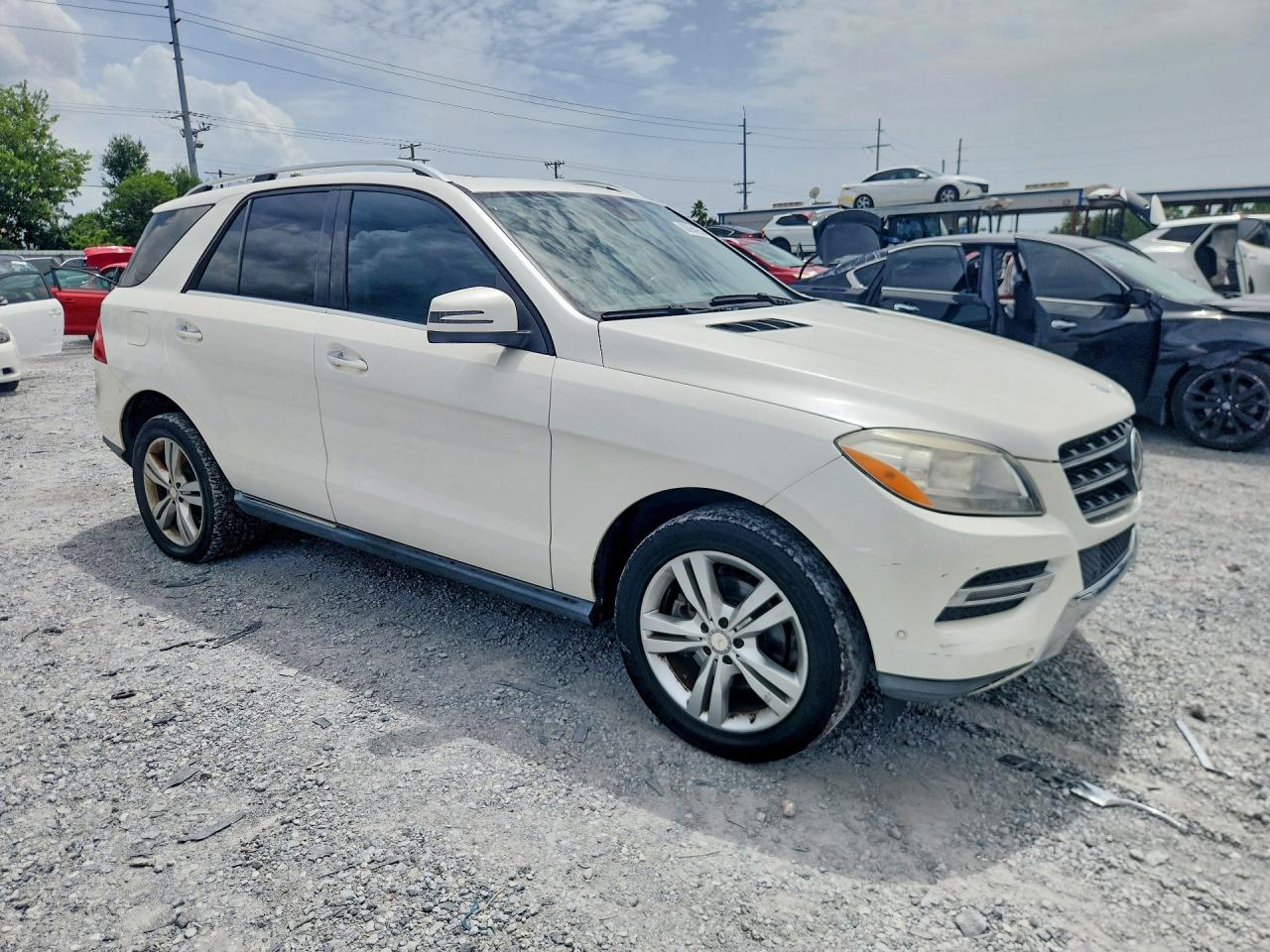 2015 Mercedes-benz Ml 350 White vin: 4JGDA5JB9FA455729