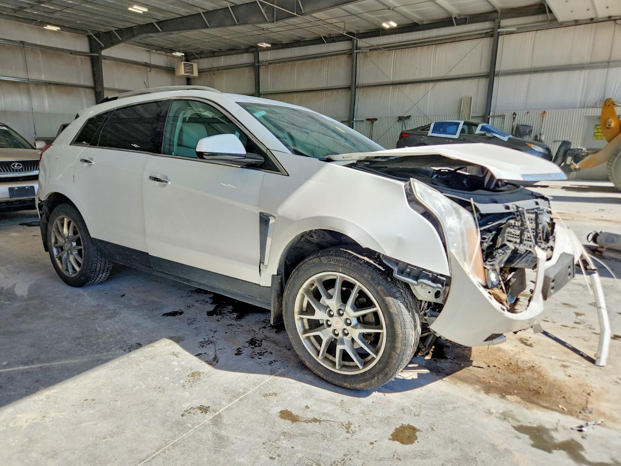 2014 Cadillac Srx Premium Collection White vin: 3GYFNGE33ES657005