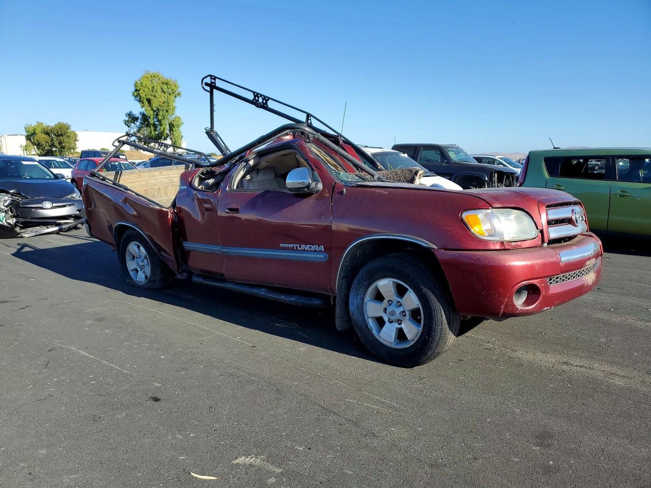 2003 Toyota Tundra Access Cab Sr5 Burgundy vin: 5TBRT34123S373280