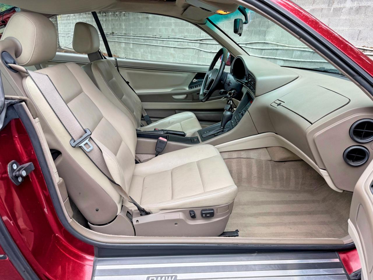 1991 Bmw 850 I Automatic Burgundy vin: WBAEG2319MCB73201