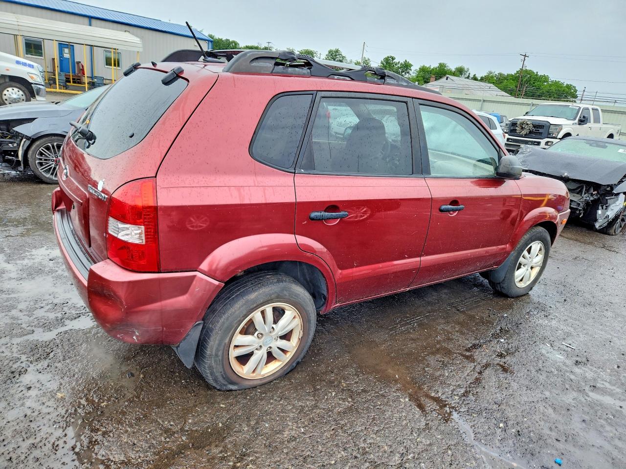2009 Hyundai Tucson Gls Burgundy vin: KM8JM12B89U038929