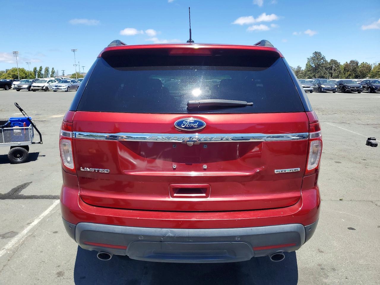 2015 Ford Explorer Limited Red vin: 1FM5K7F83FGB42389