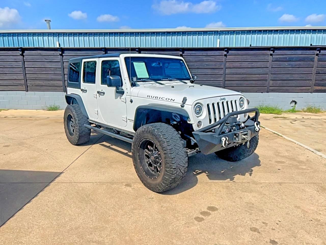 2015 Jeep Wrangler Unlimited Rubicon White vin: 1C4BJWFG3FL530855