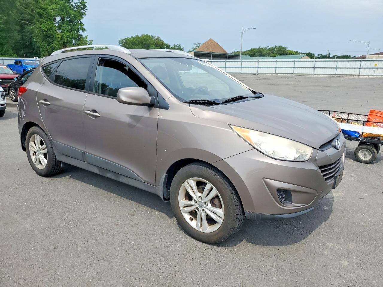 2011 Hyundai Tucson Gls Brown vin: KM8JU3ACXBU289706