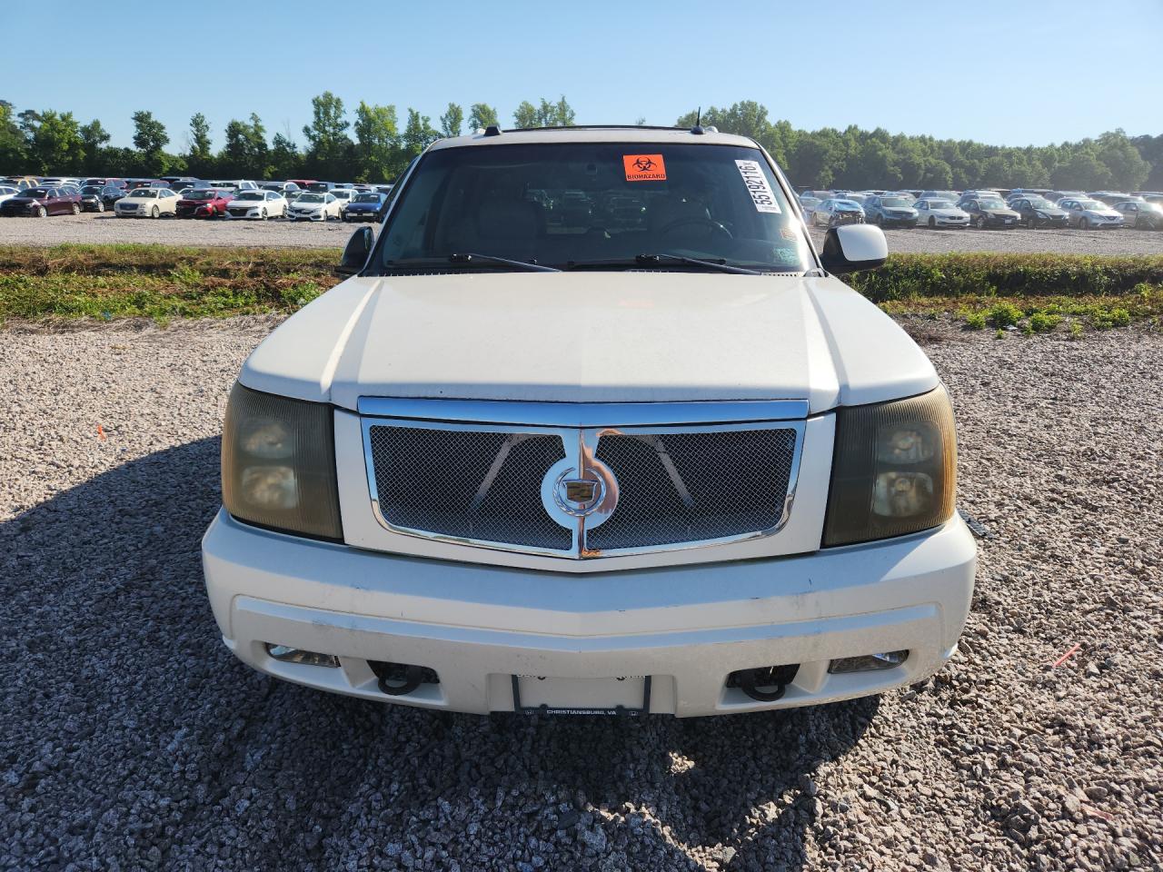 2005 Cadillac Escalade Luxury White vin: 1GYEK63N35R111309