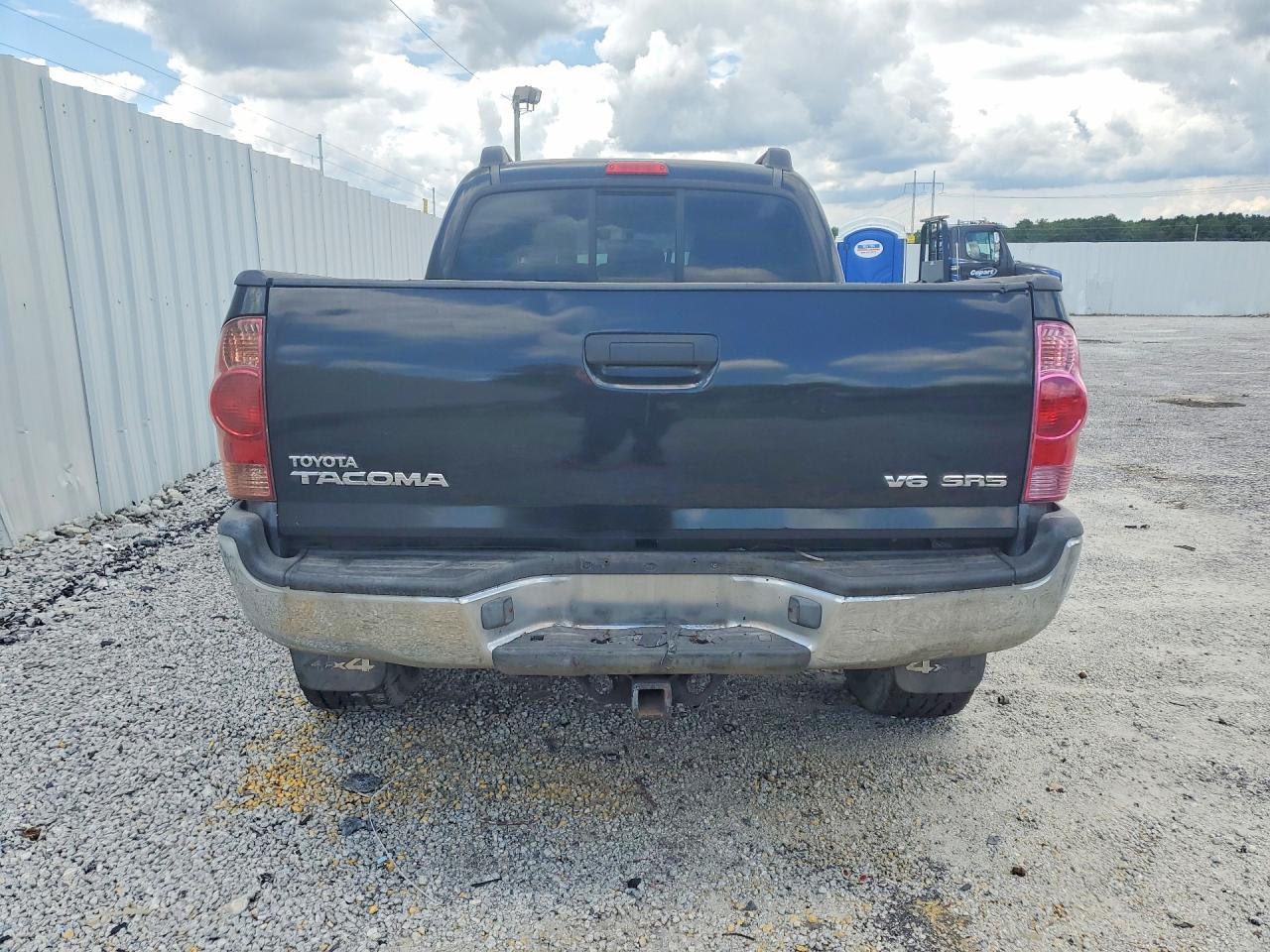 2007 Toyota Tacoma Double Cab Long Bed Black vin: 5TEMU52N97Z333710