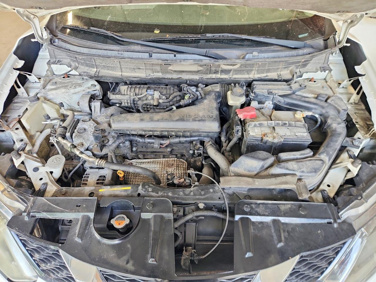 2014 Nissan Rogue S White vin: 5N1AT2ML1EC776845