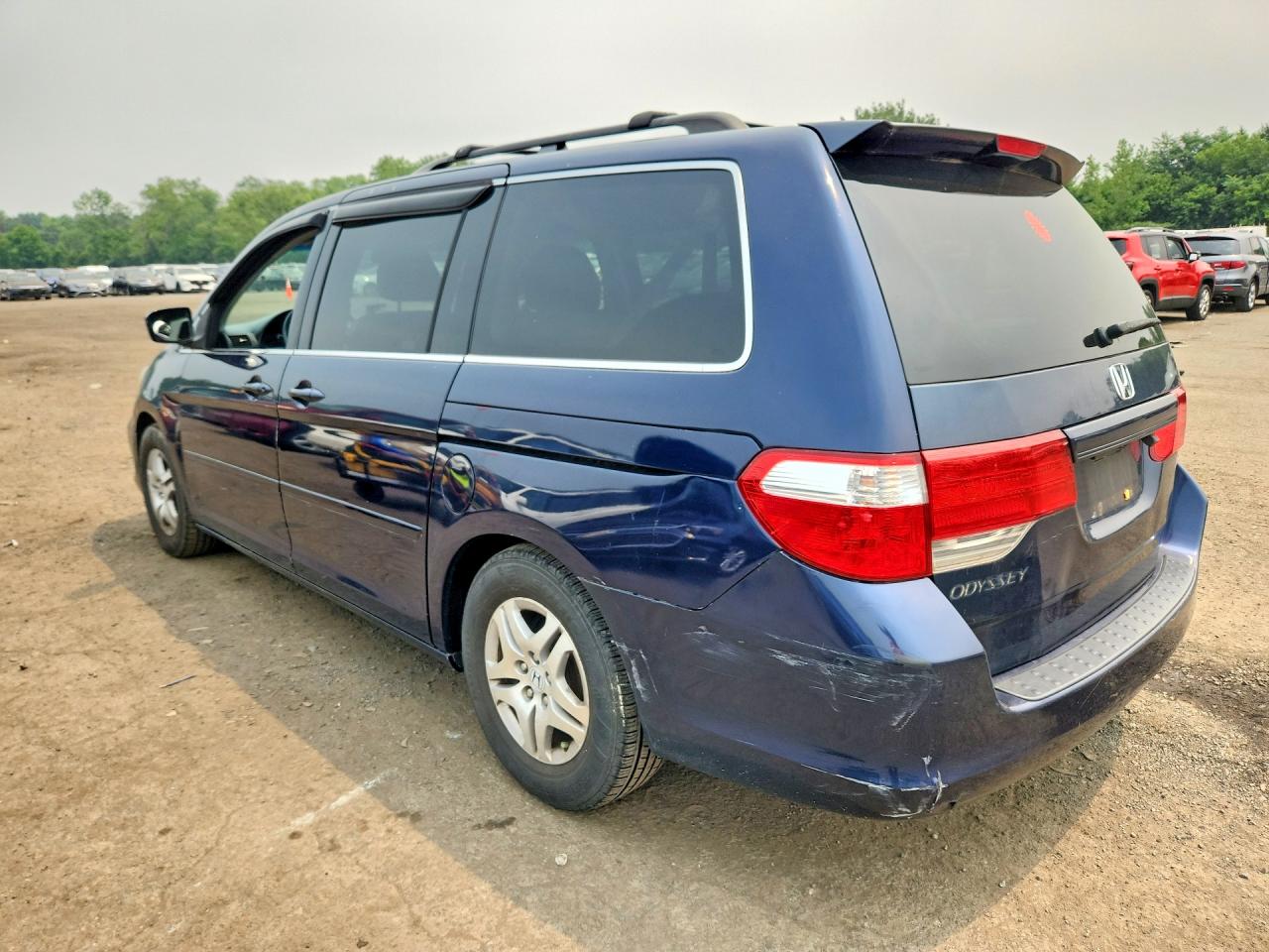 2007 Honda Odyssey Exl Blue vin: 5FNRL38767B057655