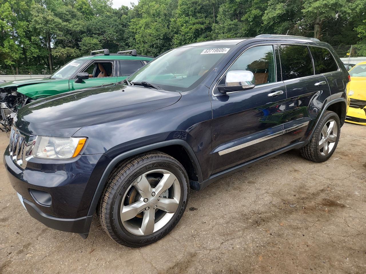 2012 Jeep Grand Cherokee Overland Black vin: 1C4RJECT8CC227866
