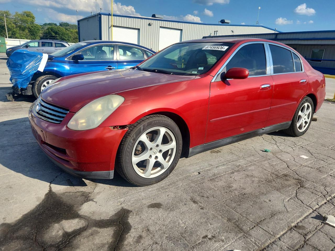 2003 Infiniti G35 Base Red vin: JNKCV51E23M305145