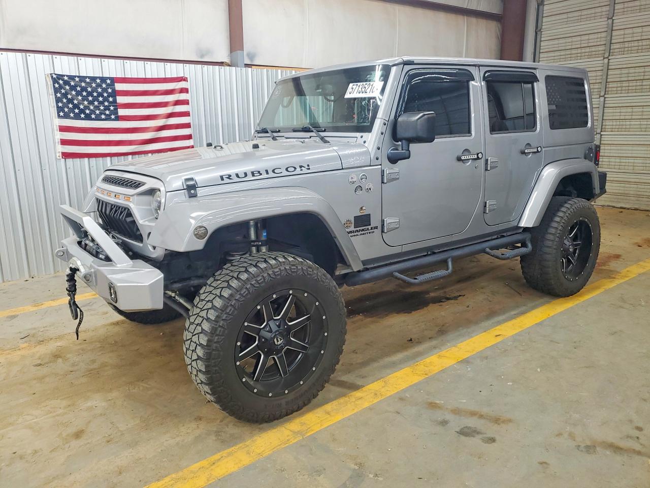 2015 Jeep Wrangler Unlimited Rubicon Silver vin: 1C4HJWFG0FL515661