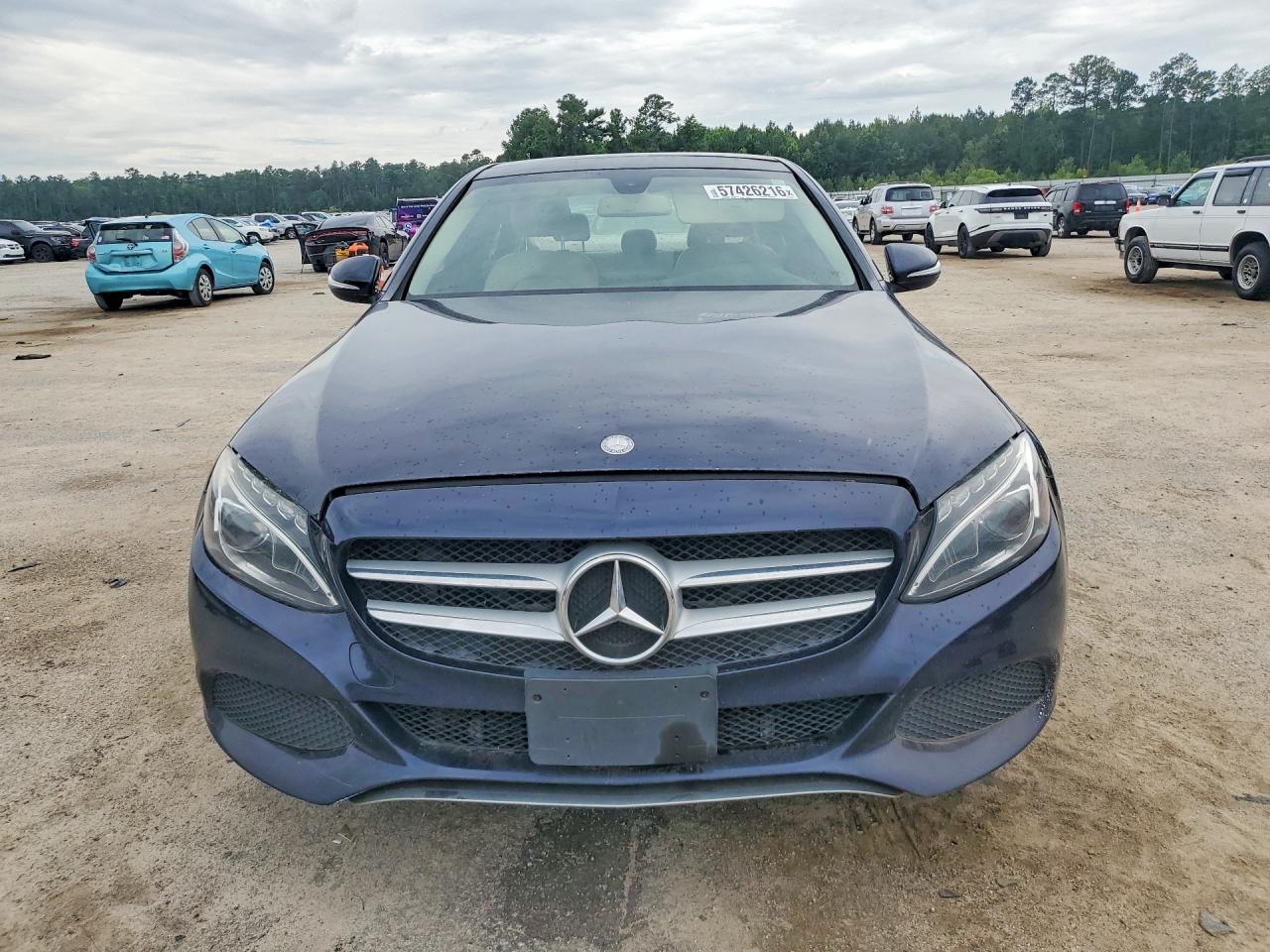 2015 Mercedes-benz C 300 4matic Blue vin: 55SWF4KB3FU041388