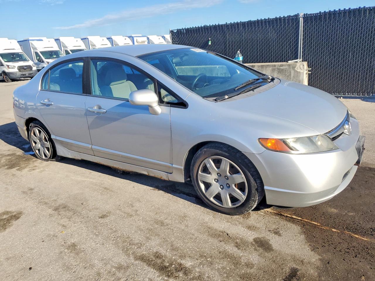 2008 Honda Civic Lx Silver vin: 1HGFA15578L008755