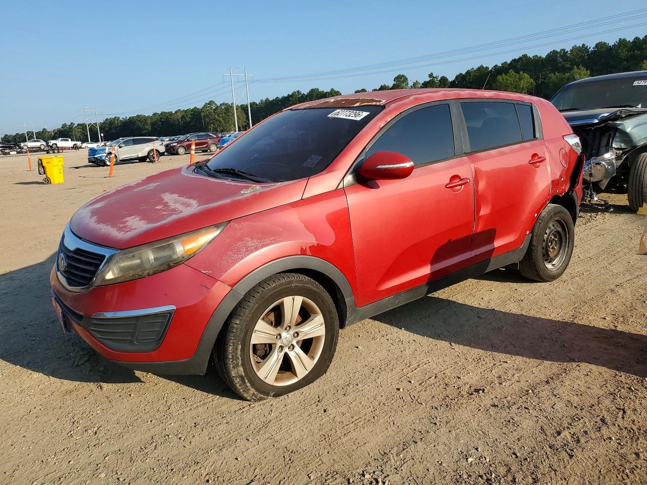 2012 Kia Sportage Lx Red vin: KNDPB3A22C7229785