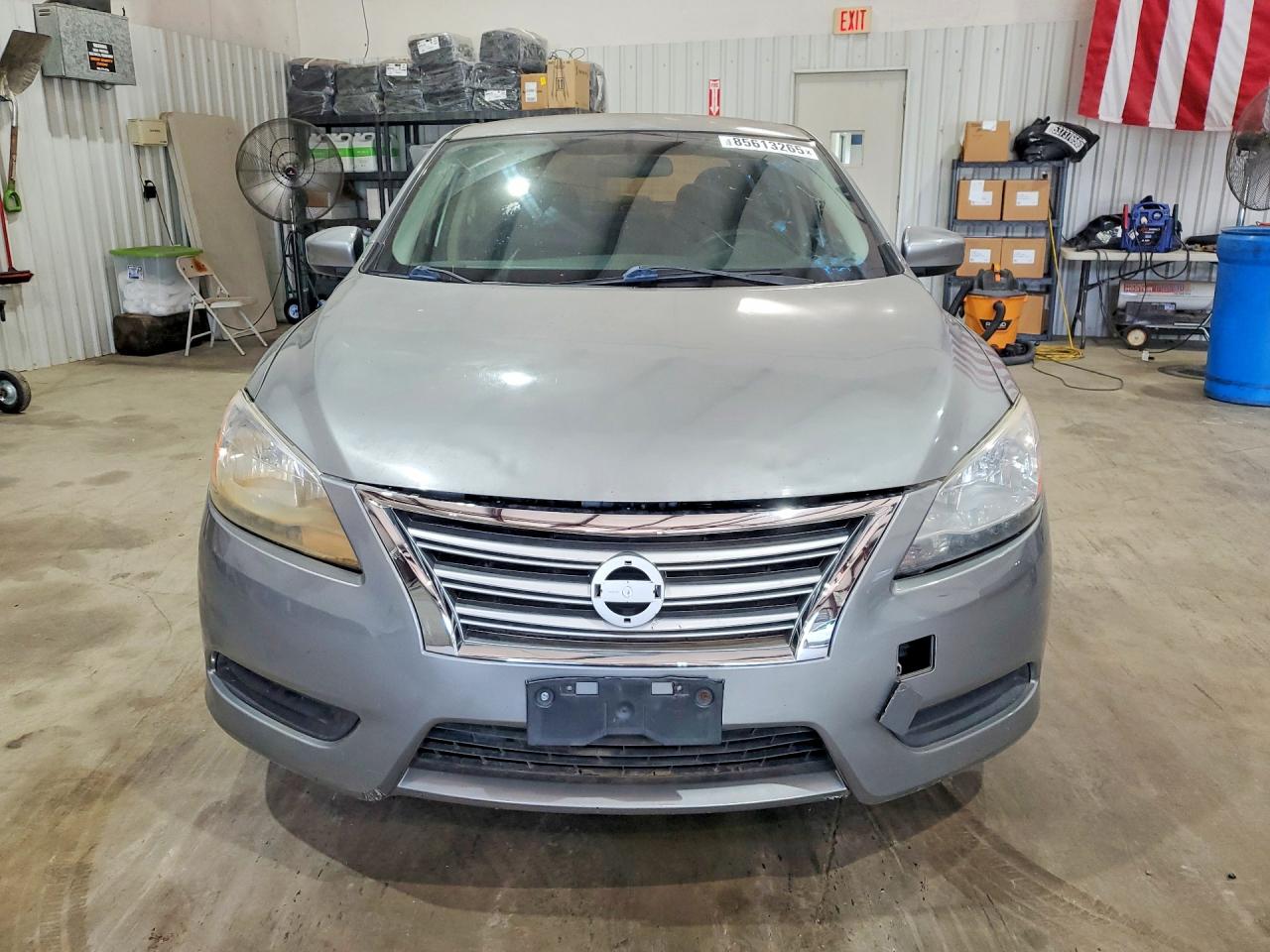 2014 Nissan Sentra Sv Gray vin: 3N1AB7AP7EY218777