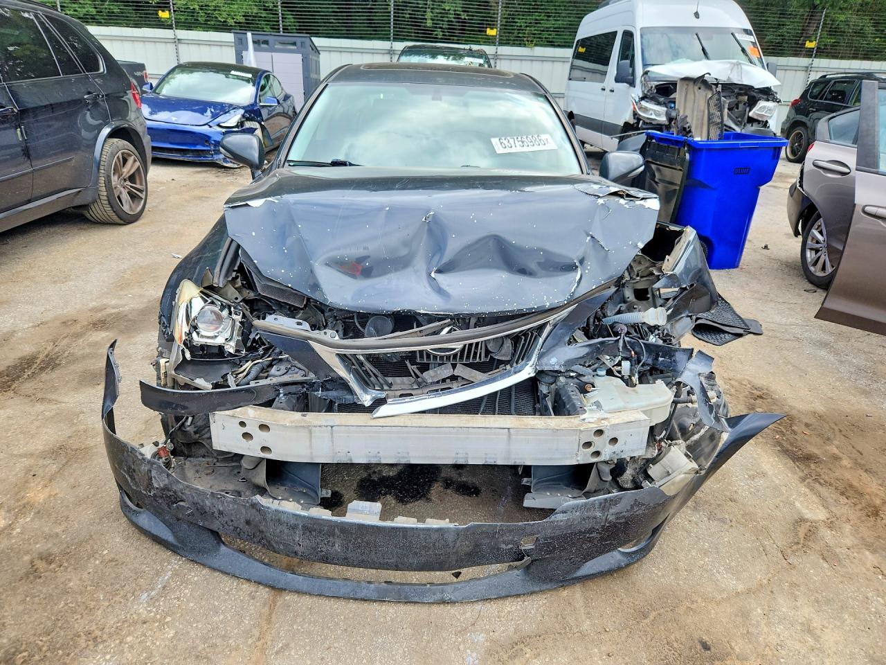 2009 Lexus Is 250 Base Gray vin: JTHBK262395098186
