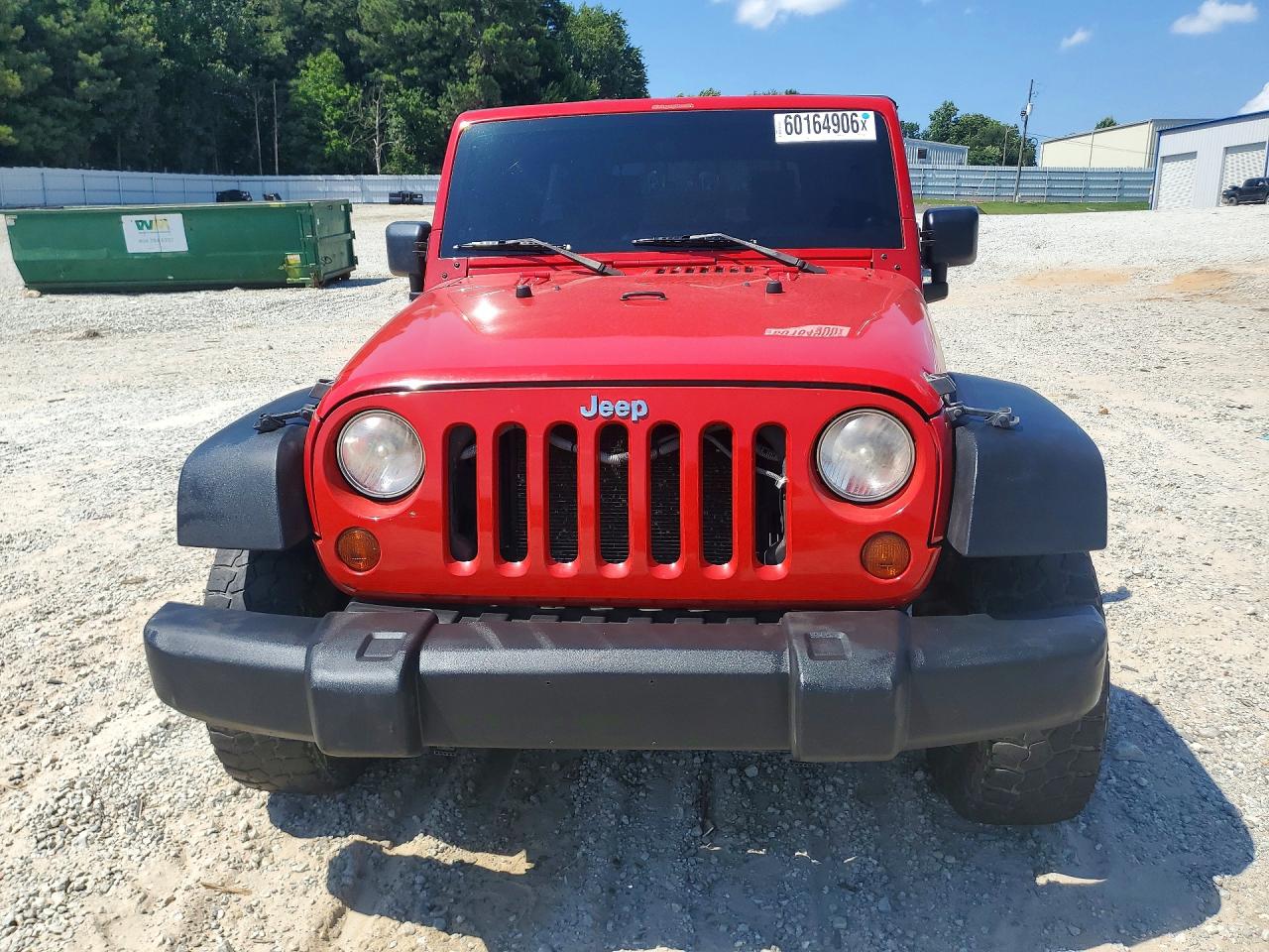 2009 Jeep Wrangler Unlimited X Red vin: 1J4GA39149L767302