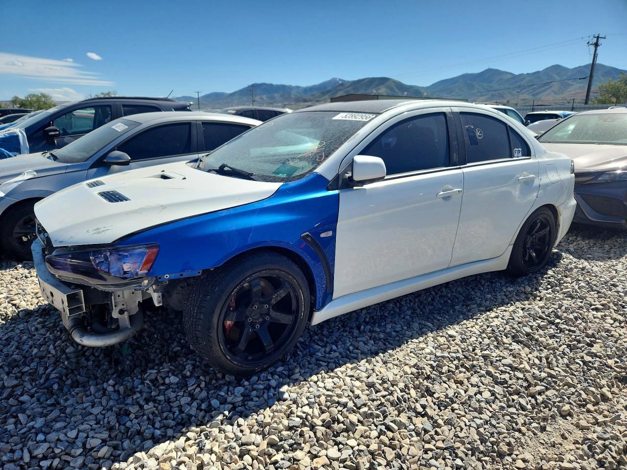 2008 Mitsubishi Lancer Evolution Gsr White vin: JA3AW86V18U049621