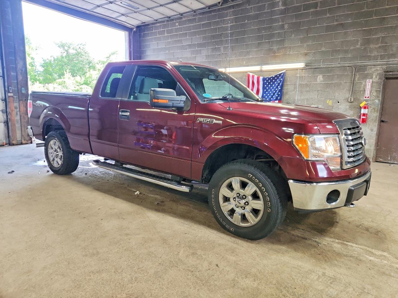 2010 Ford F150 Super Cab Burgundy vin: 1FTEX1E82AFD75487
