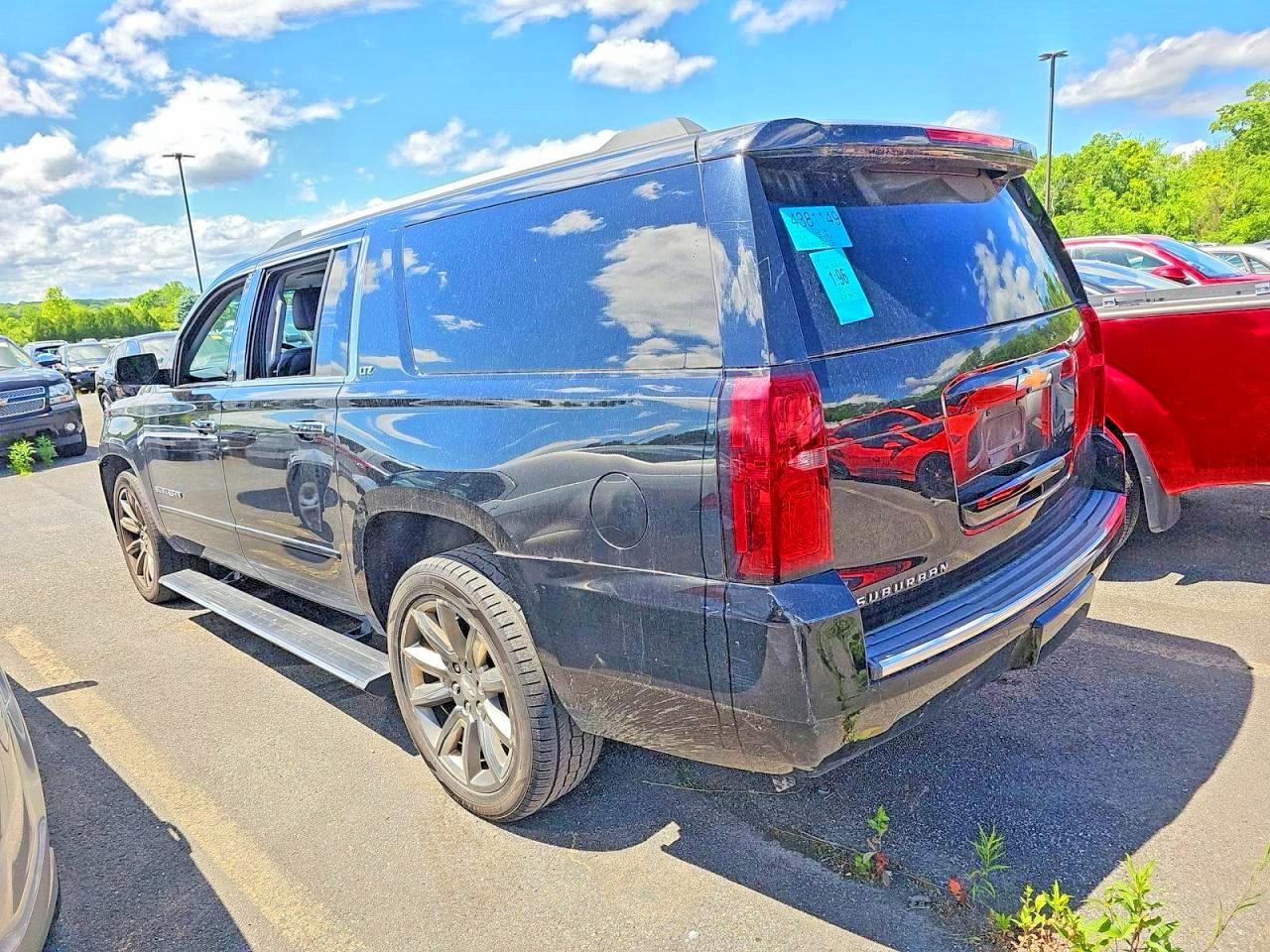 2015 Chevrolet Suburban K1500 Ltz Black vin: 1GNSKKKC8FR722852