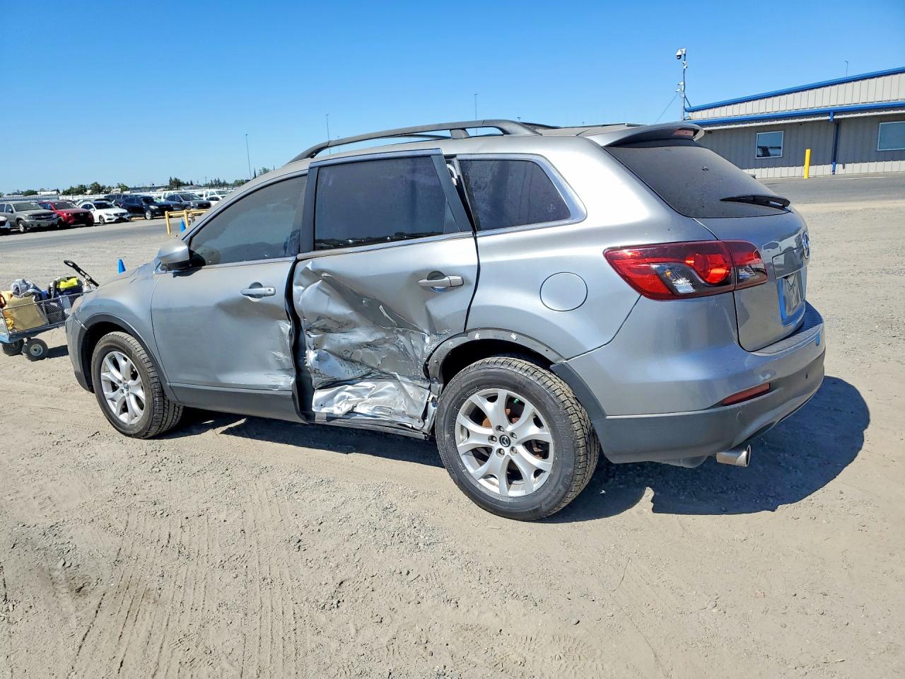 2014 Mazda Cx-9 Touring Silver vin: JM3TB3CVXE0426129