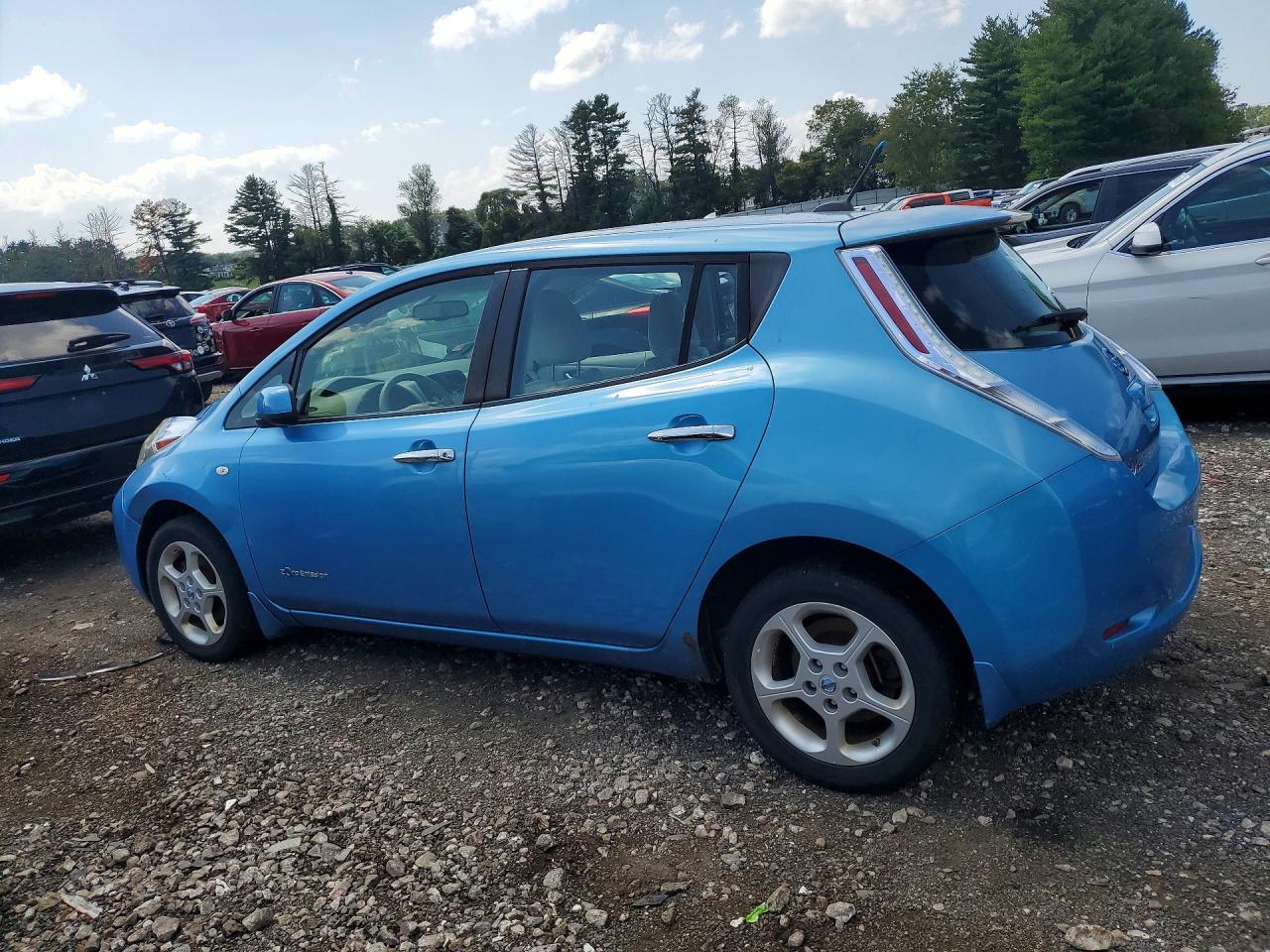 2012 Nissan Leaf Sv Blue vin: JN1AZ0CP2CT023871