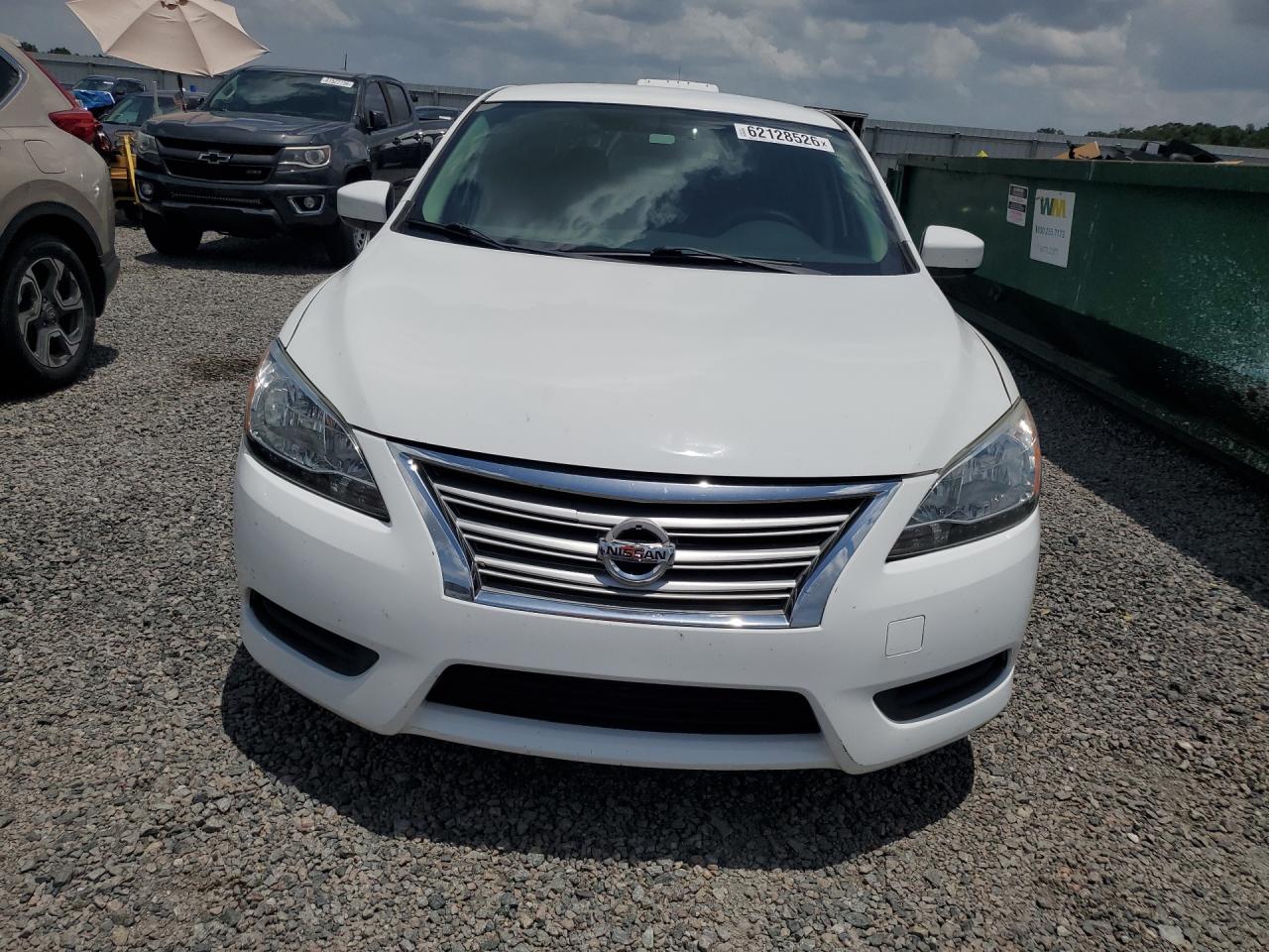 2015 Nissan Sentra S White vin: 3N1AB7AP4FY313590