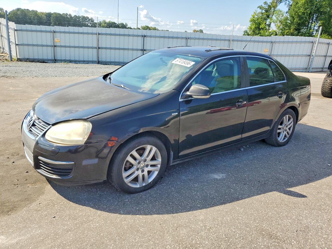 2007 Volkswagen Jetta Wolfsburg Black vin: 3VWEF71K97M065866