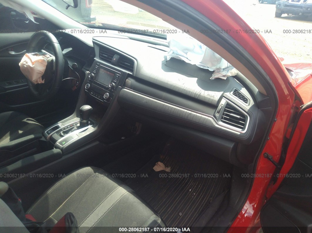 2019 Honda Civic Sedan Lx Red vin: 2HGFC2F61KH537047