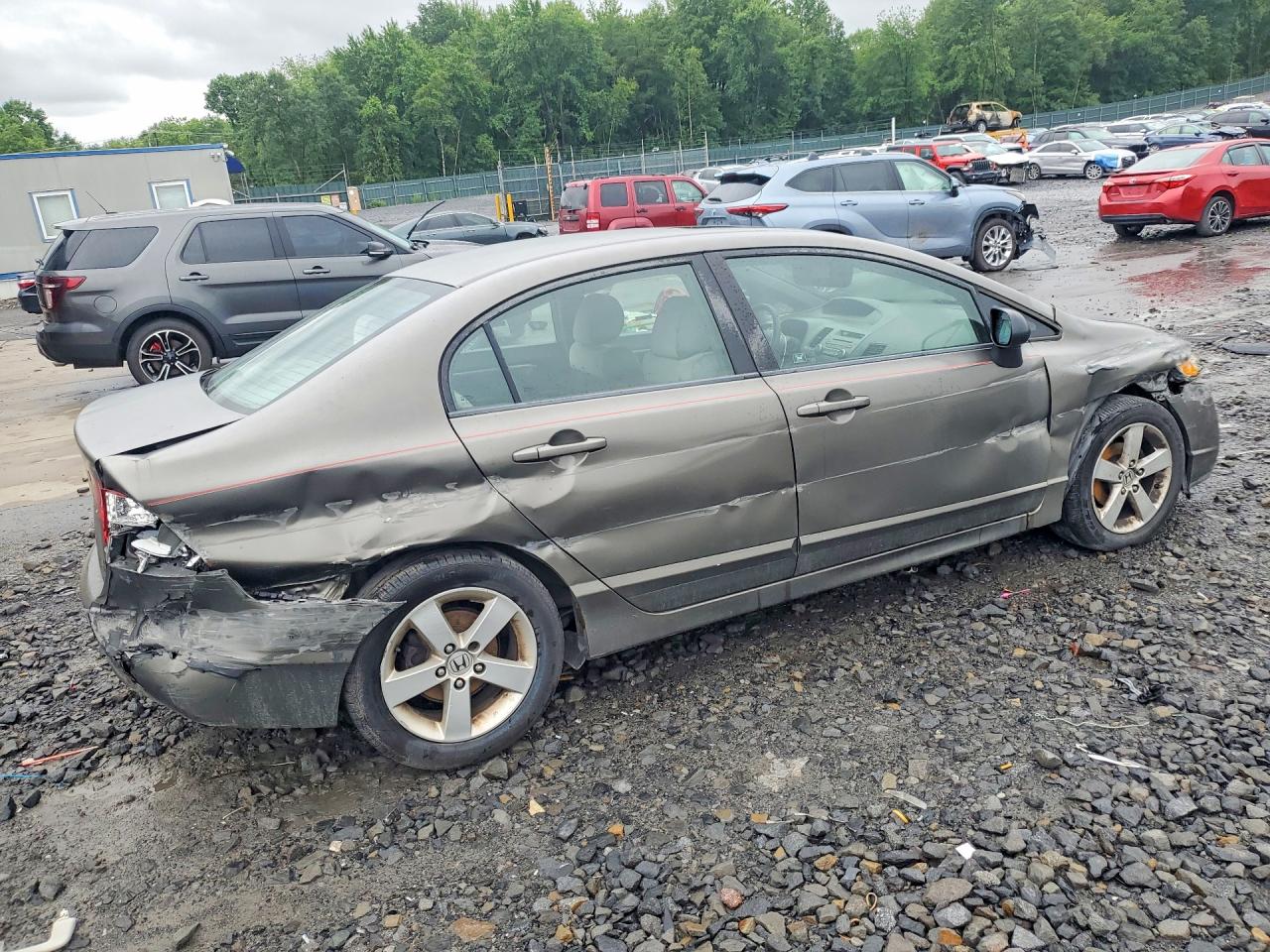 2008 Honda Civic Ex Gray vin: 2HGFA16808H524090