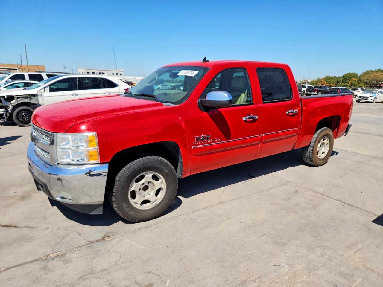 2013 Chevrolet Silverado C1500 Lt Red vin: 3GCPCSE01DG331858