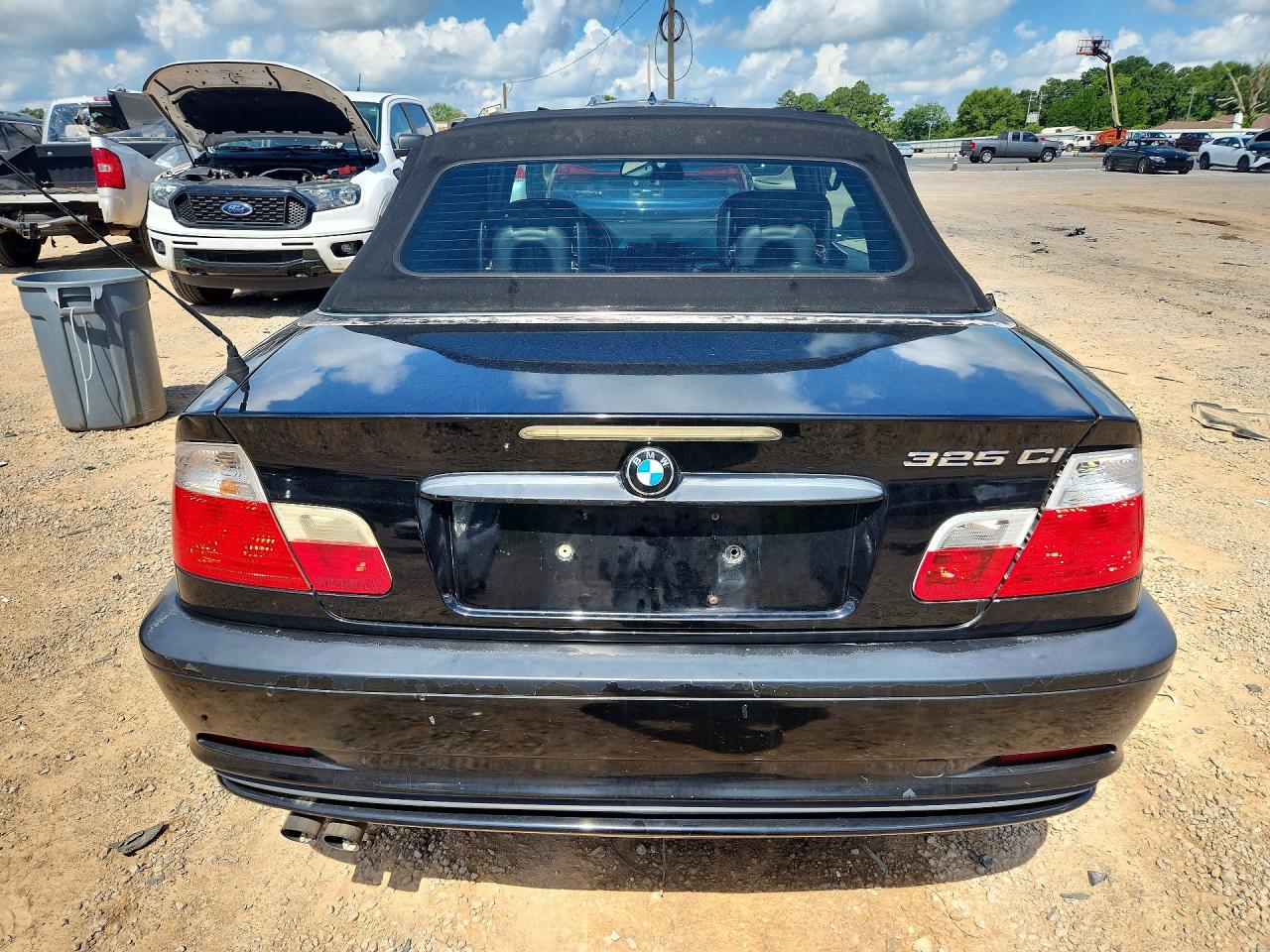 2002 Bmw 325 Ci Black vin: WBABS33432PG86466