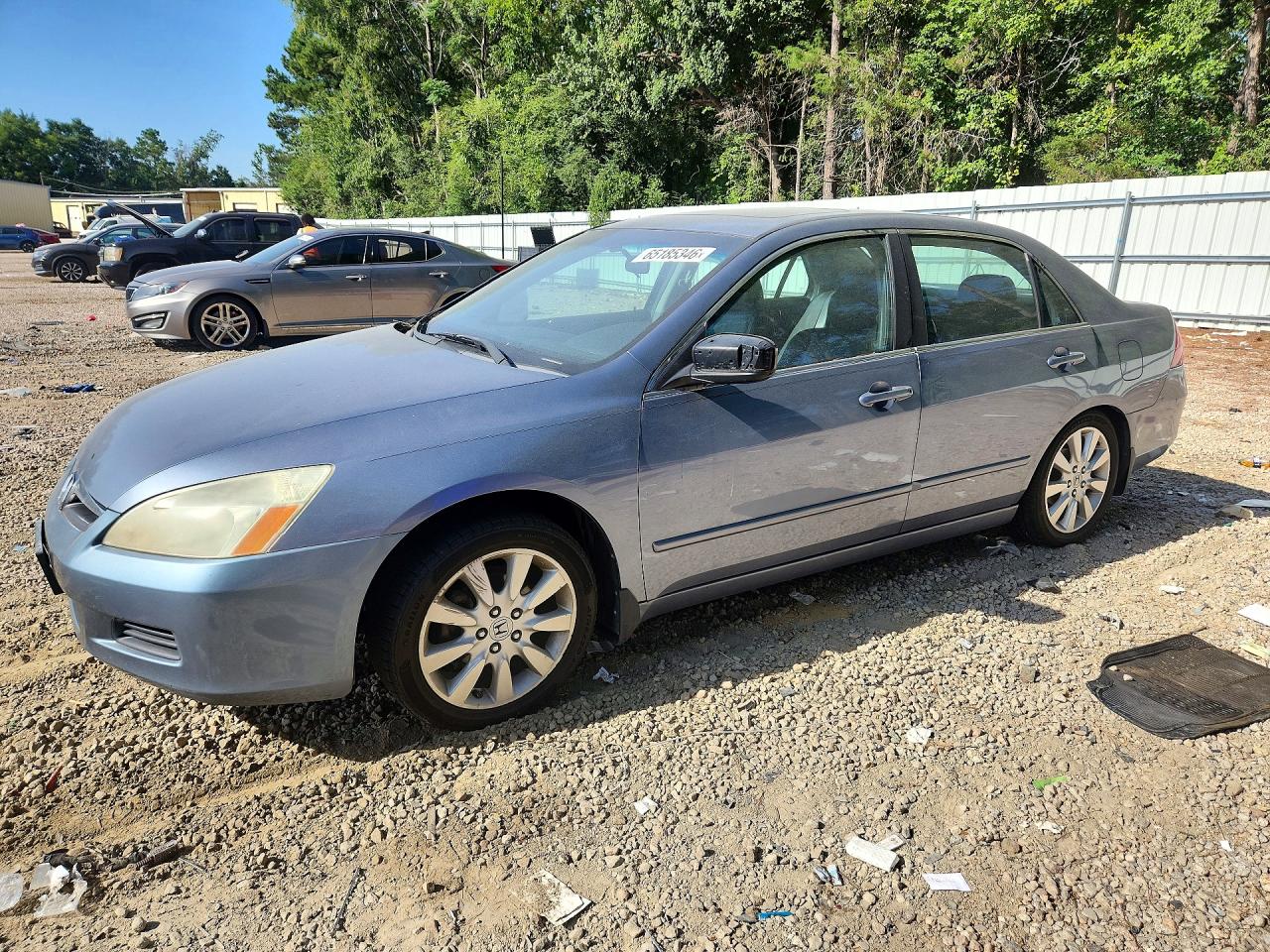 2007 Honda Accord Ex Blue vin: 1HGCM66807A025715